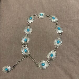 Silver and Turquoise Belt